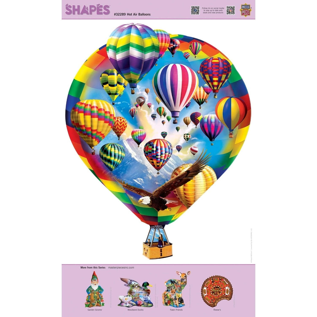 MasterPieces Hot Air Balloons 500 Piece Jigsaw Puzzle Colorful Vibrant Design Image 4