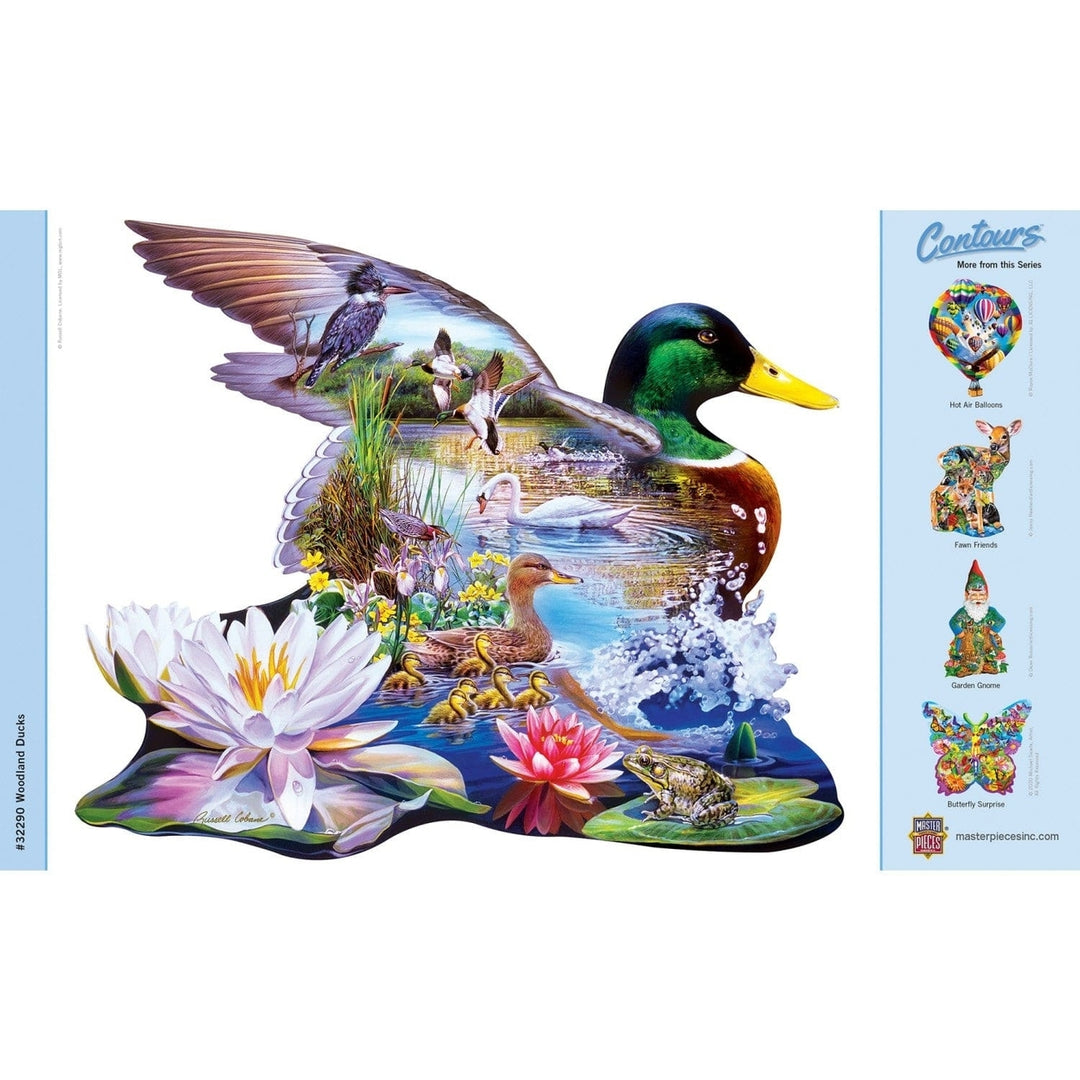 MasterPieces Woodland Ducks 500 Piece Jigsaw Puzzle Eco-Friendly Shaped Puzzle Image 4