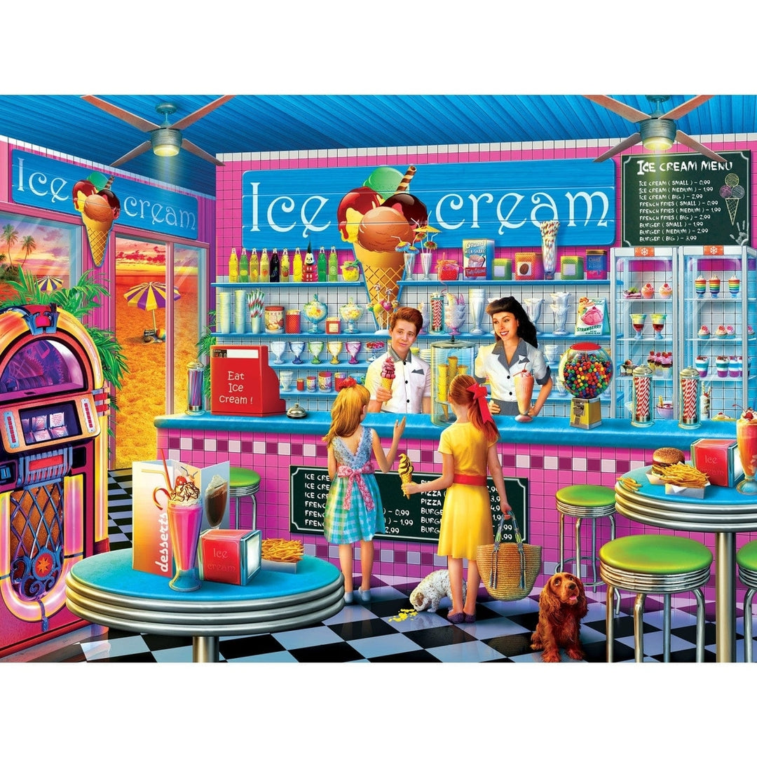 MasterPieces Annas Ice Cream Parlor Jigsaw Puzzle 750 Pieces Recycled Material Image 2