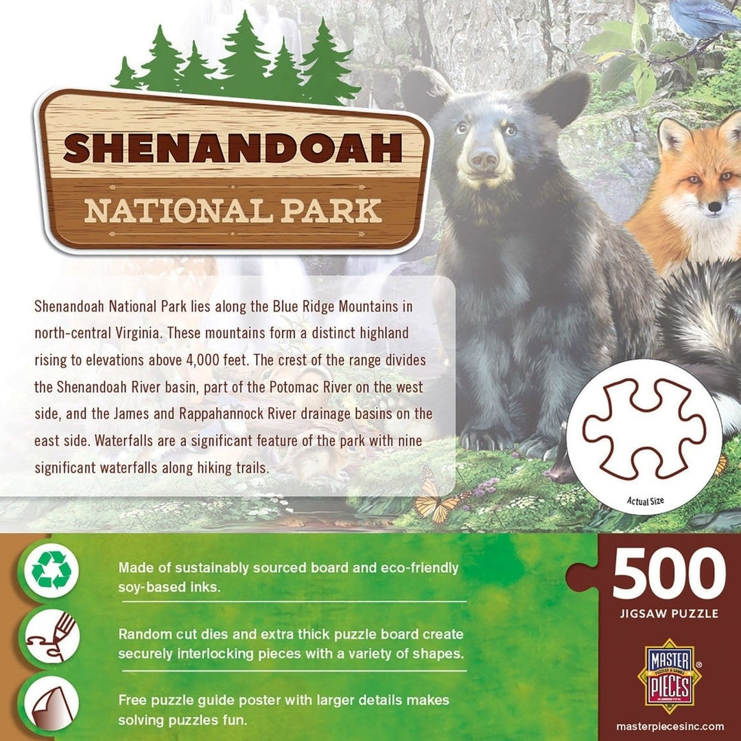 Shenandoah National Park 500 Piece Jigsaw Puzzle USA Made Recycled Material Image 3