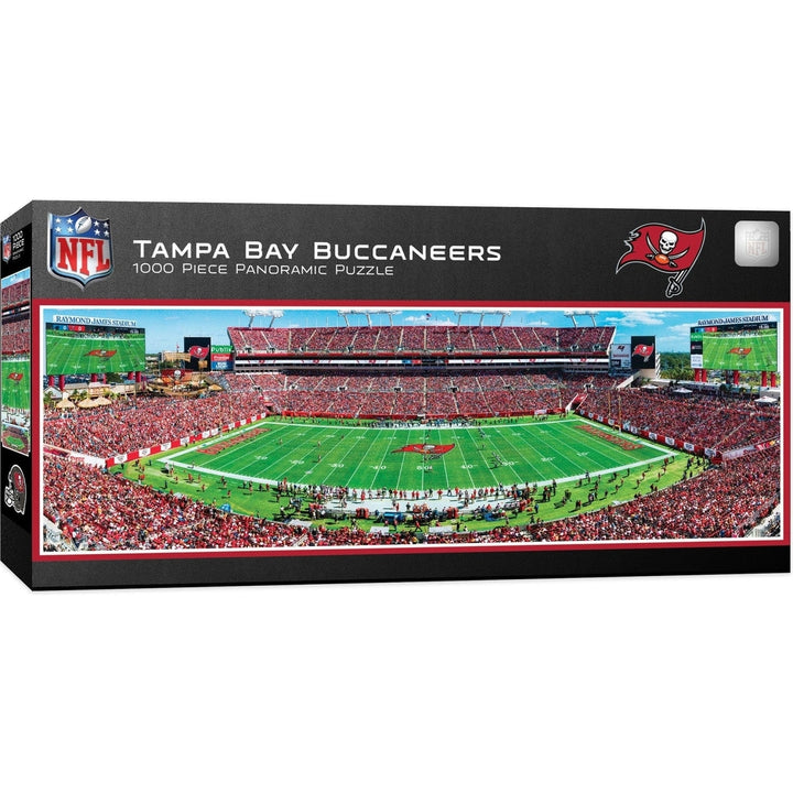 Tampa Bay Buccaneers 1000 Piece Panoramic Jigsaw Puzzle 13x39 Eco-Friendly Design Image 1