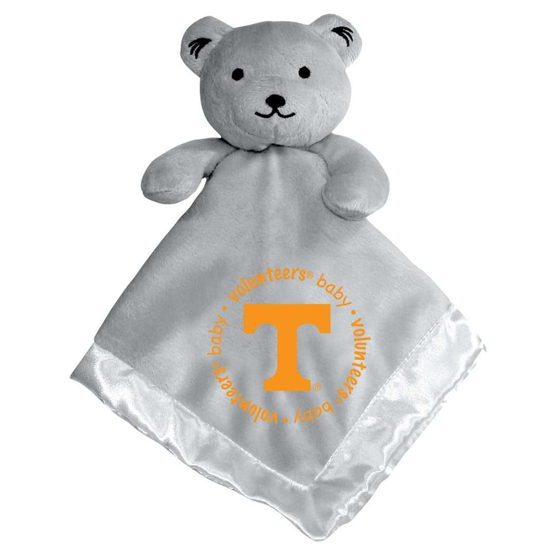 Tennessee Volunteers Security Bear Gray Plush Baby 14x14 in Soft Satin Lining Image 1