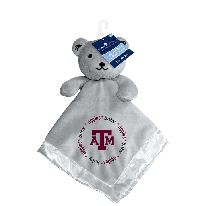 Texas AandM Aggies Security Bear Gray Soft Plush Satin Lined 14x14 Baby Fanatic Image 2