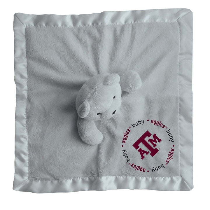 Texas AandM Aggies Security Bear Gray Soft Plush Satin Lined 14x14 Baby Fanatic Image 3