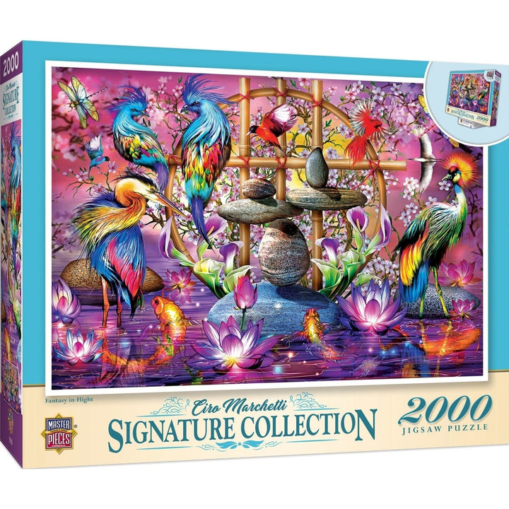 MasterPieces 2000 Piece Jigsaw Puzzle Fantasy in Flight Signature Collection 39x27 Image 1