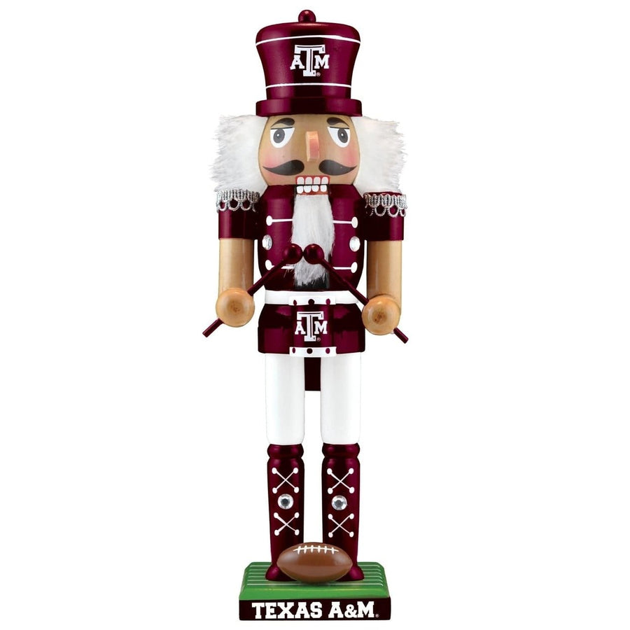 Texas AandM Aggies Nutcracker Collectible Wood Handcrafted School Spirit Decor Image 1