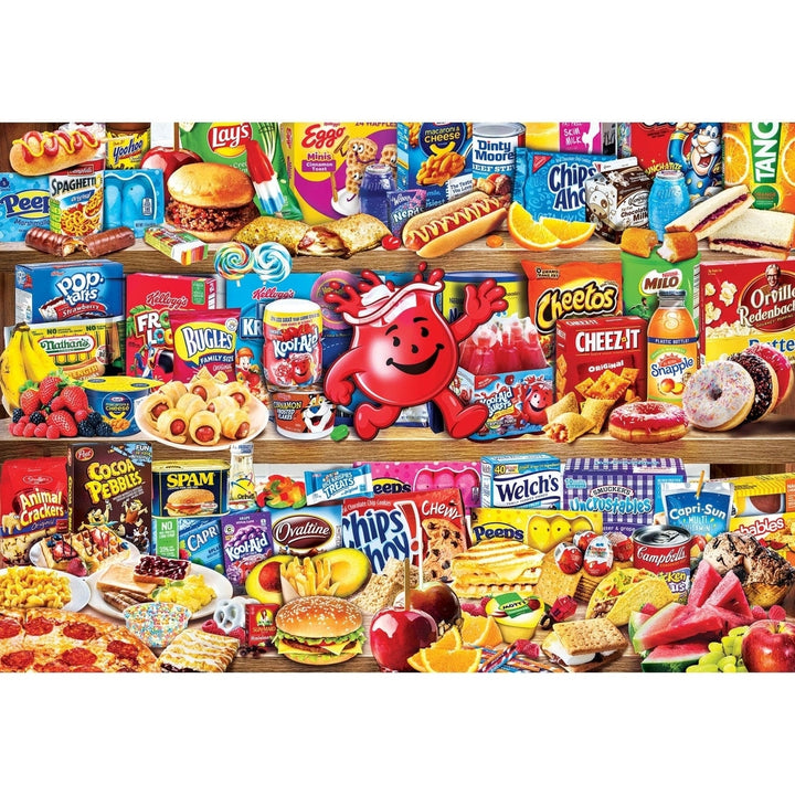 Signature Collection Kids Puzzle 2000 Piece Favorite Foods Jigsaw Fun Activity Image 2