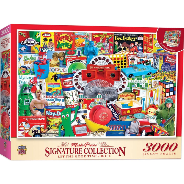 MasterPieces 3000 Piece Jigsaw Puzzle Let the Good Times Roll 32x45 Nostalgic Toys Image 1