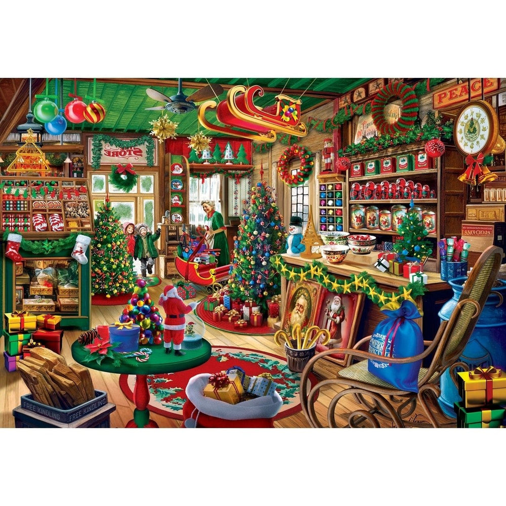 Signature Collection 2000 Piece Christmas Store Jigsaw Puzzle Holiday Fun Image 2