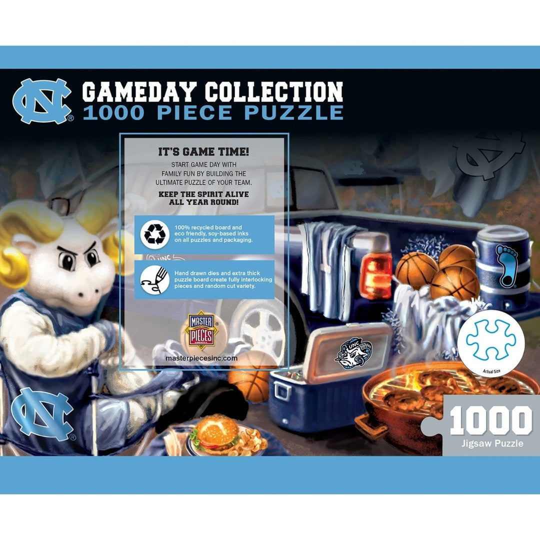 UNC Tar Heels Gameday 1000 Piece Jigsaw Puzzle Eco-friendly Recycled Material Image 3