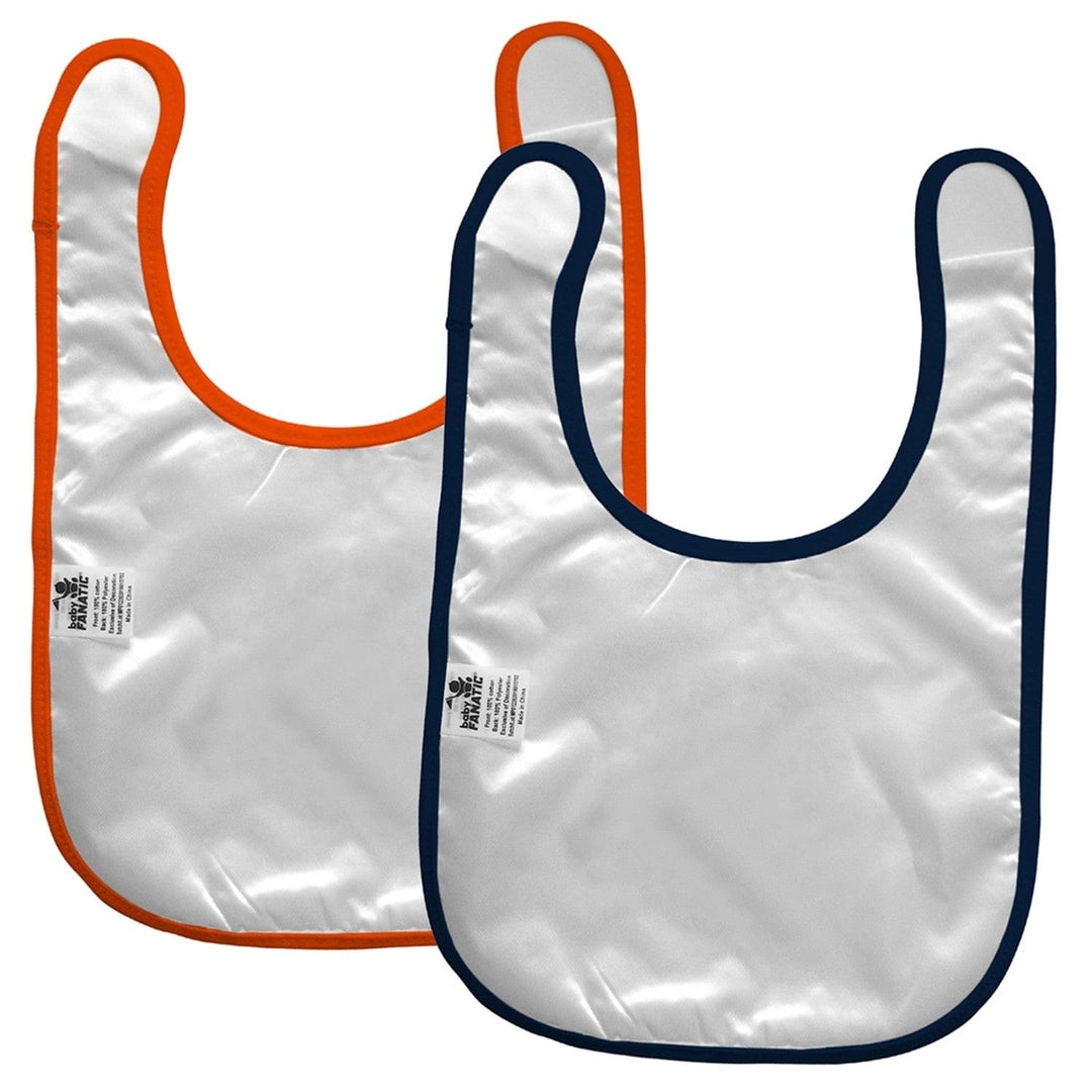 Virginia Cavaliers Baby Bibs 2-Pack Navy Orange Cotton Embroidered Unisex Image 3