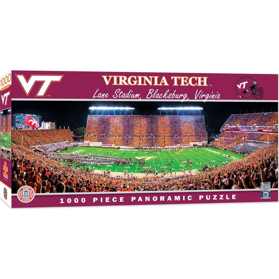 Virginia Tech Hokies 1000 Piece Panoramic Jigsaw Puzzle MasterPieces USA Made Image 1