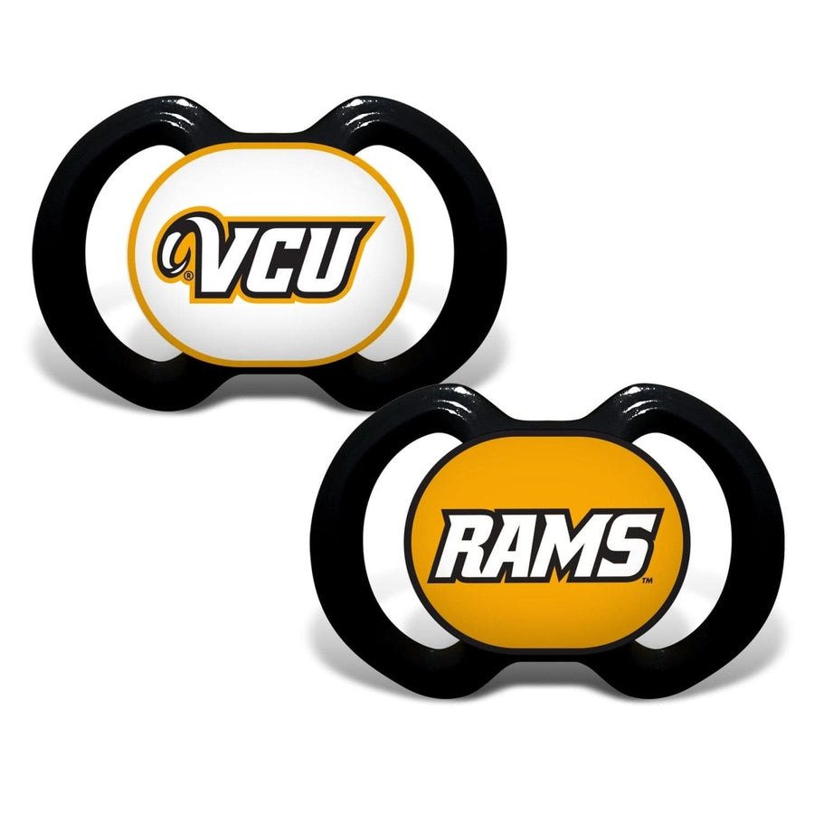 Virginia Commonwealth Pacifier 2-Pack NCAA Team Logo BPA-Free Silicone Nipple Image 1