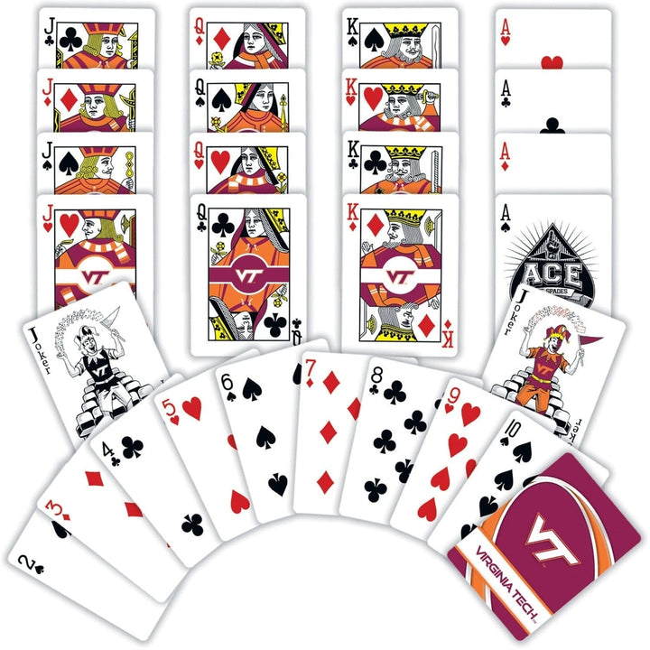 Virginia Tech Hokies Playing Cards 54 Card Deck Custom Designs NCAA Team Game Image 2