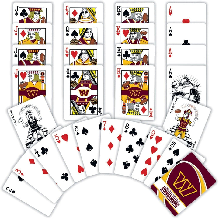 Washington Commanders Playing Cards - NFL 54 Card Deck Team Logo Design Image 2