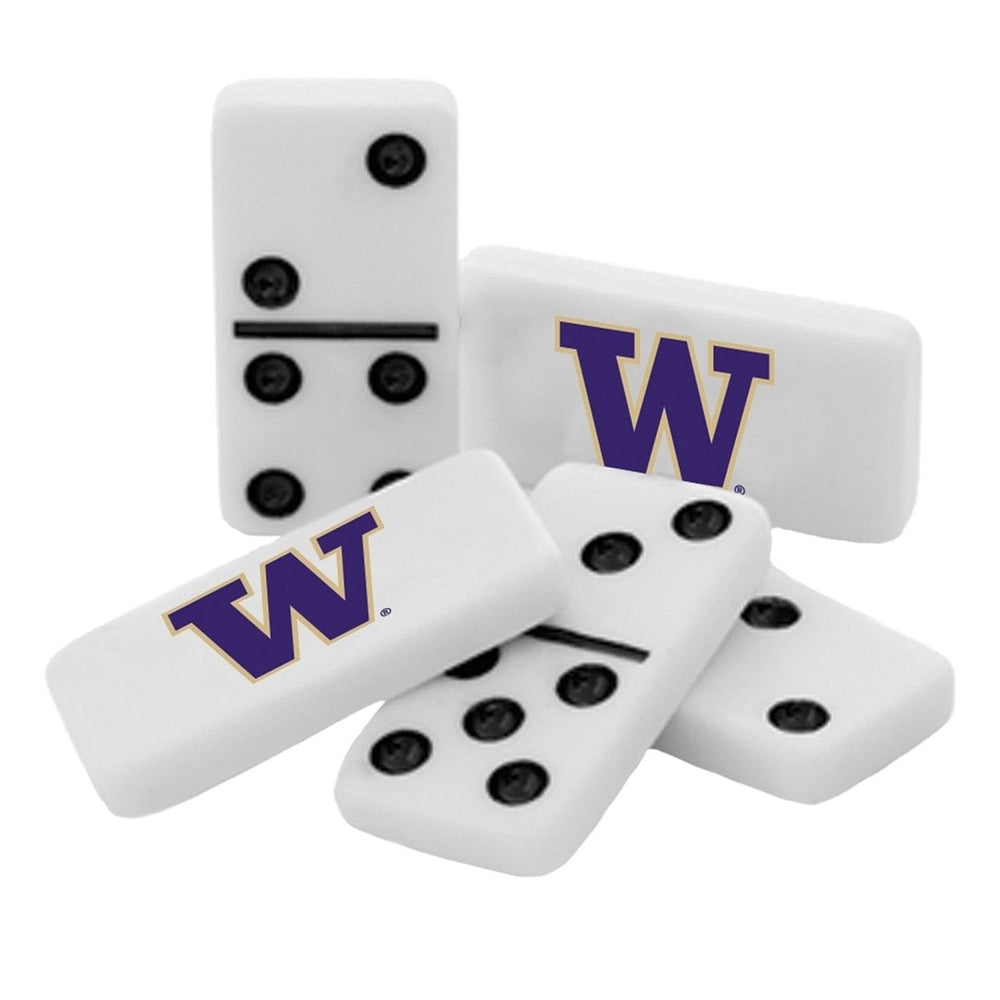 Washington Huskies Dominoes Set Officially Licensed Collectible Tin 28 Dominoes Image 2