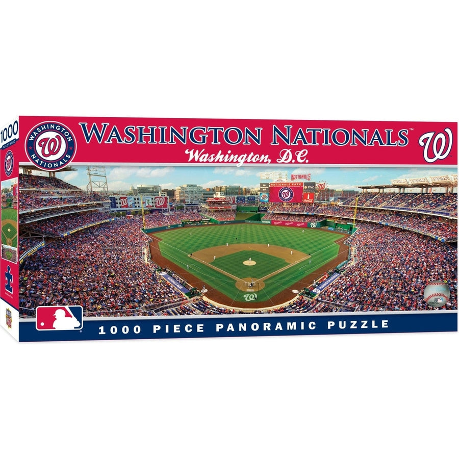 Washington Nationals 1000 Piece Jigsaw Puzzle Panoramic Recycled Material 13x39 Image 1