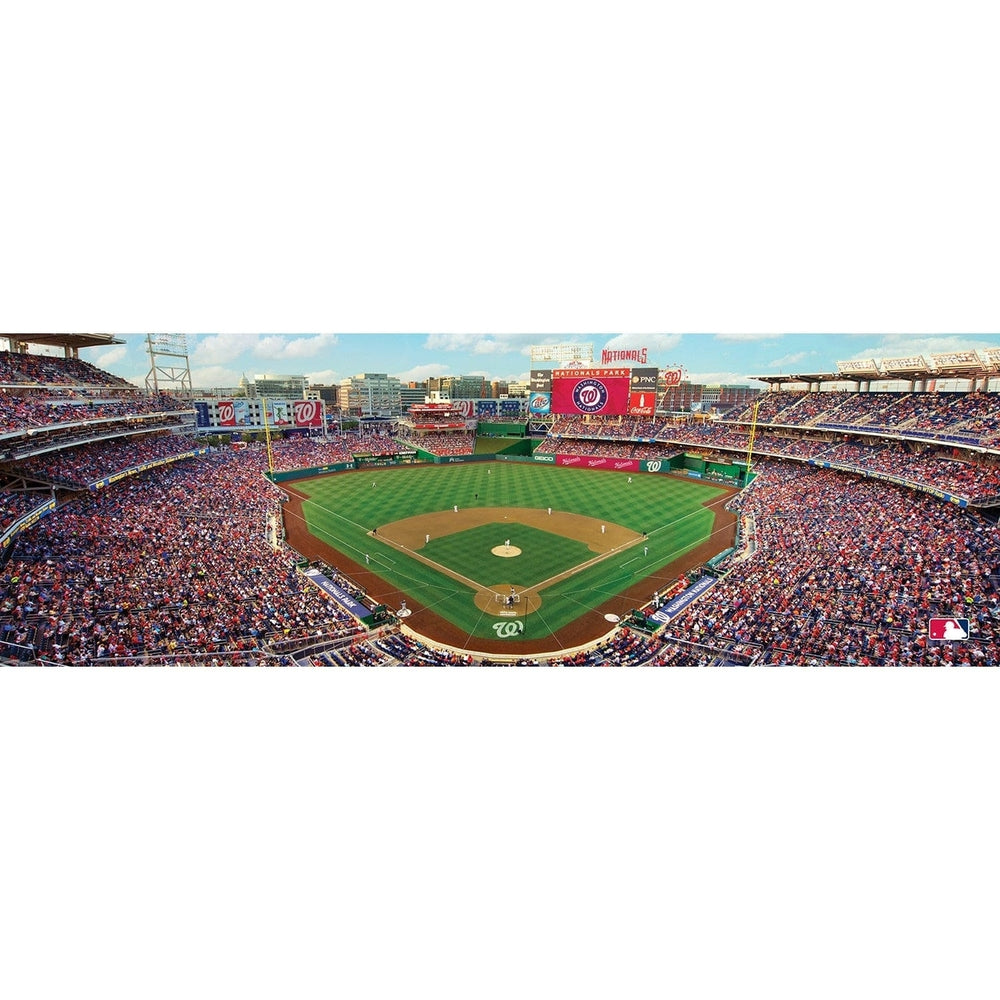 Washington Nationals 1000 Piece Jigsaw Puzzle Panoramic Recycled Material 13x39 Image 2