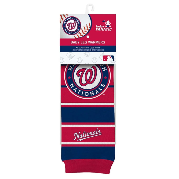 Washington Nationals Baby Leg Warmers Infant Toddler Cotton Blend 9-35 lbs Image 2