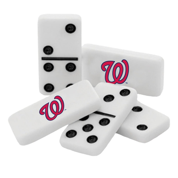 Washington Nationals Dominoes Set with Team Logo Collectible Tin Box 28 Pieces Image 2