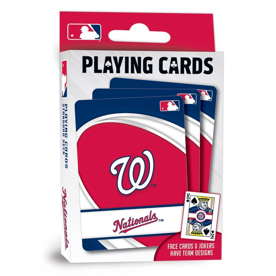 Washington Nationals Playing Cards 54 Card Deck Officially Licensed MLB Team Image 1