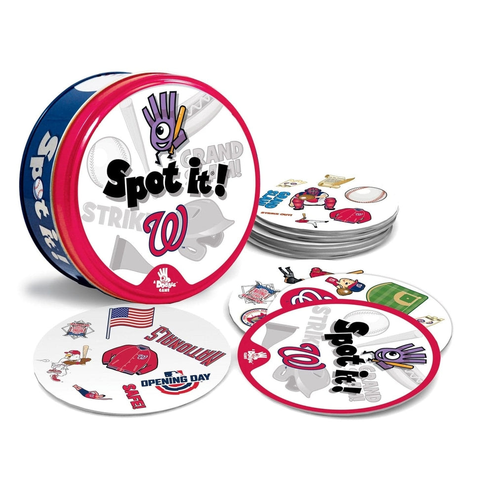 Washington Nationals Spot It Card Game MLB Family Fun 55 Cards Ages 7+ Image 2