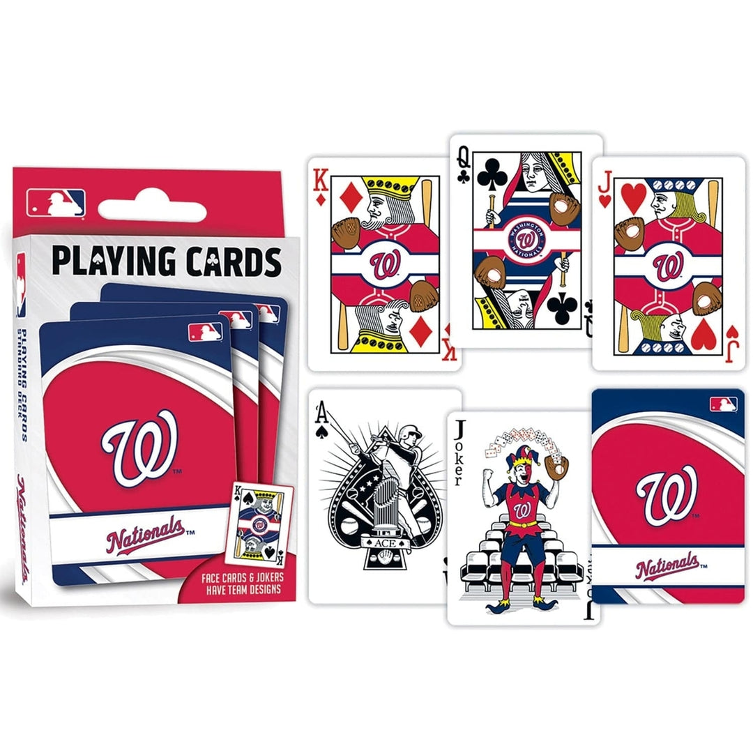 Washington Nationals Playing Cards 54 Card Deck Officially Licensed MLB Team Image 3