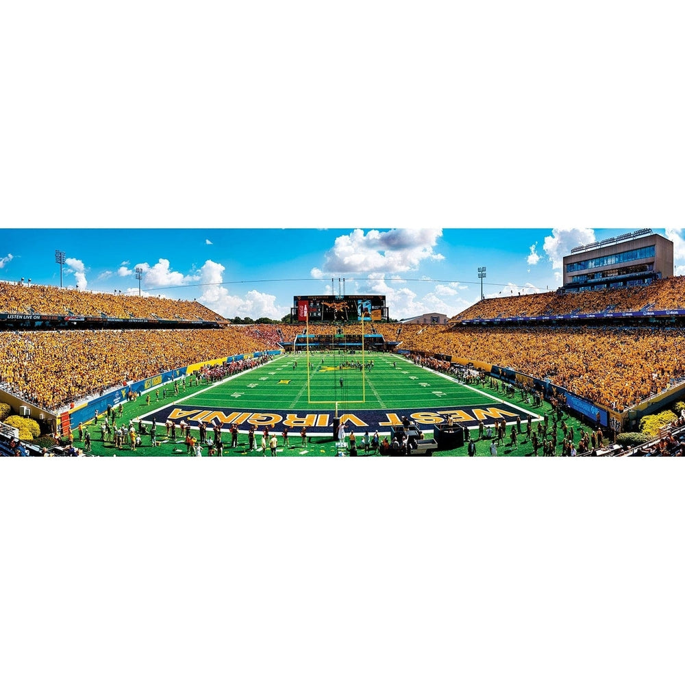 West Virginia Mountaineers 1000 Piece Panoramic Jigsaw Puzzle Made in USA Image 2