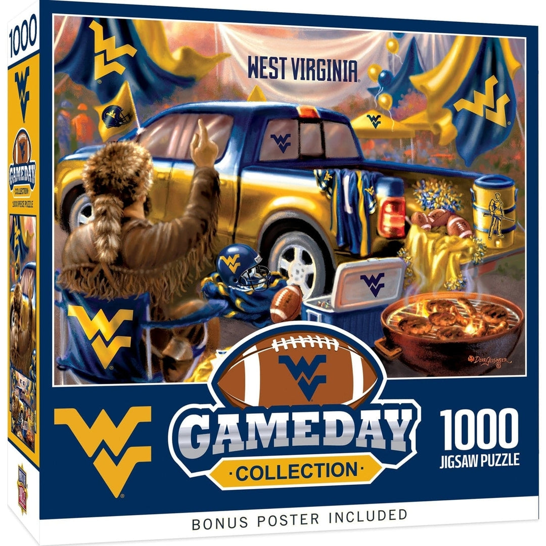 West Virginia Mountaineers 1000 Piece Jigsaw Puzzle MasterPieces Recycled Material Image 1