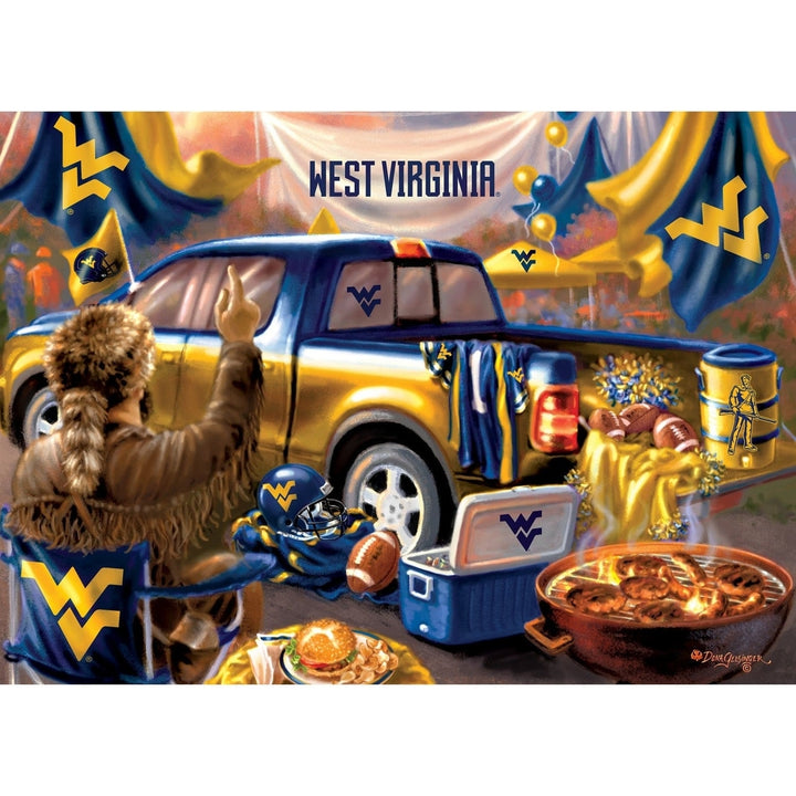 West Virginia Mountaineers 1000 Piece Jigsaw Puzzle MasterPieces Recycled Material Image 2