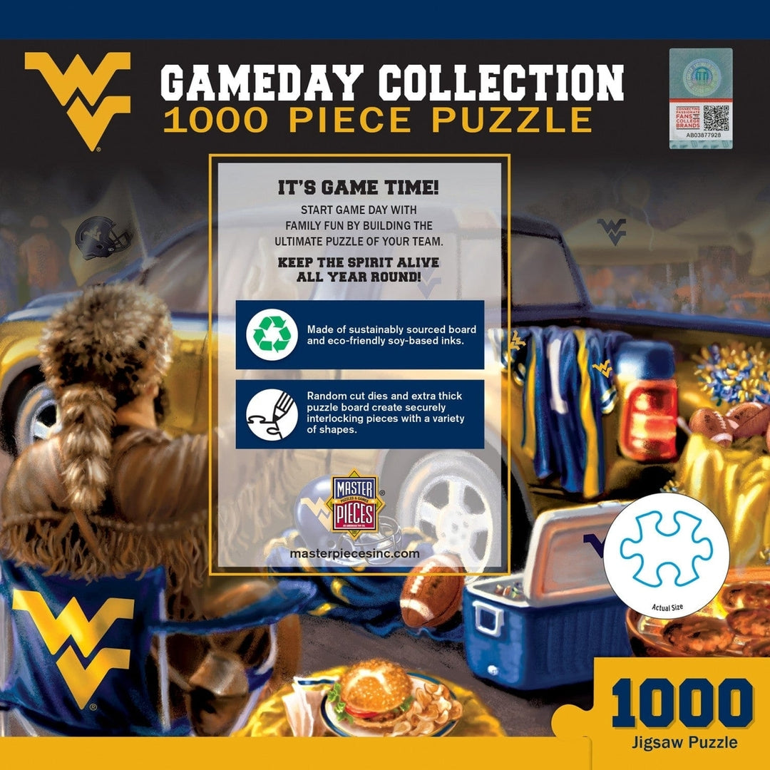 West Virginia Mountaineers 1000 Piece Jigsaw Puzzle MasterPieces Recycled Material Image 3