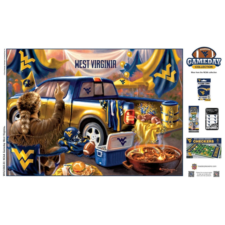 West Virginia Mountaineers 1000 Piece Jigsaw Puzzle MasterPieces Recycled Material Image 4