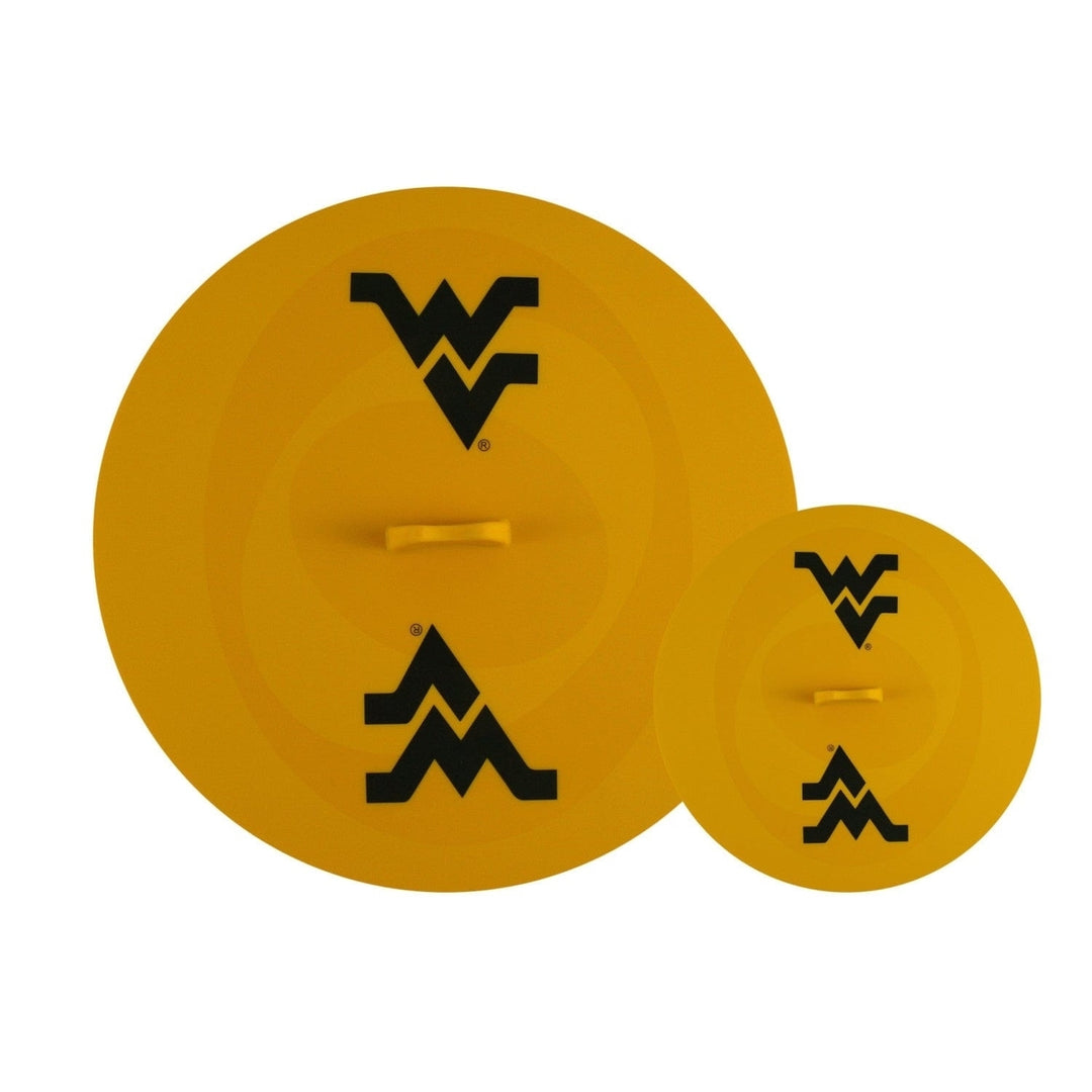 West Virginia Mountaineers Silicone Food Grade Cookware Lid Game Day Toppers Image 1