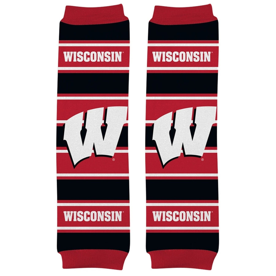 Wisconsin Badgers Baby Leg Warmers Cotton Blend Unisex Infant Toddler 9-35 lbs Image 1