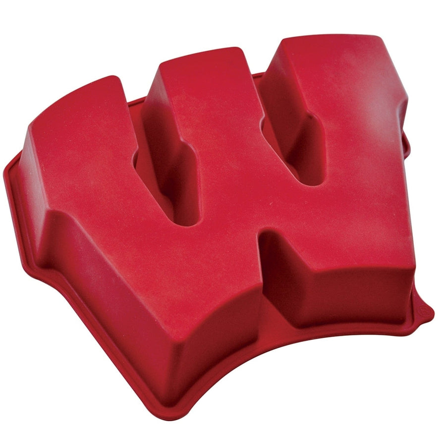 Wisconsin Badgers Silicone Cake Pan Non-Stick NCAA 450F Kitchen Bakeware Image 1