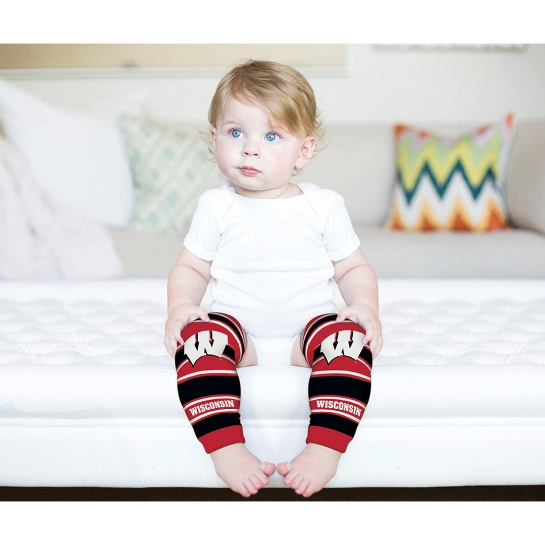 Wisconsin Badgers Baby Leg Warmers Cotton Blend Unisex Infant Toddler 9-35 lbs Image 4