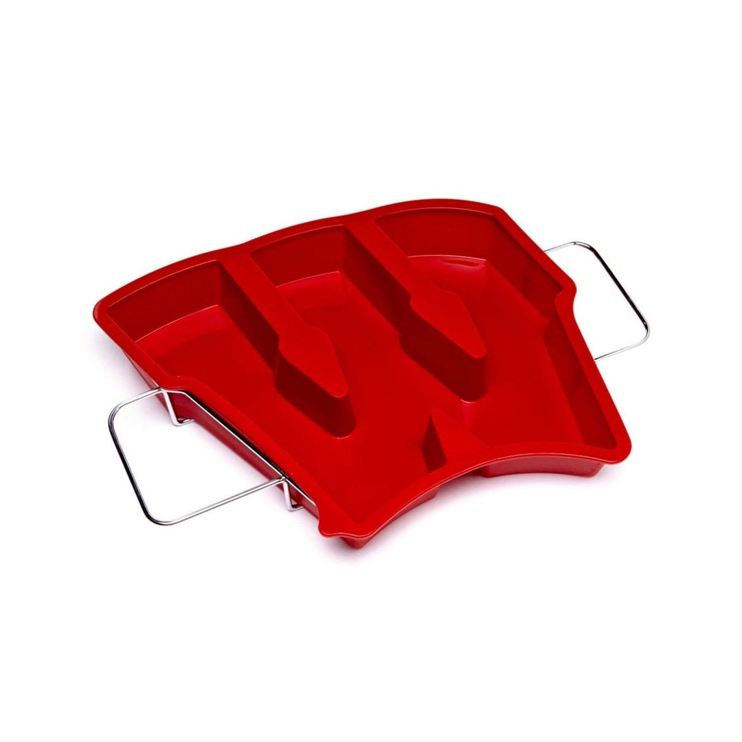 Wisconsin Badgers Silicone Cake Pan Non-Stick NCAA 450F Kitchen Bakeware Image 3