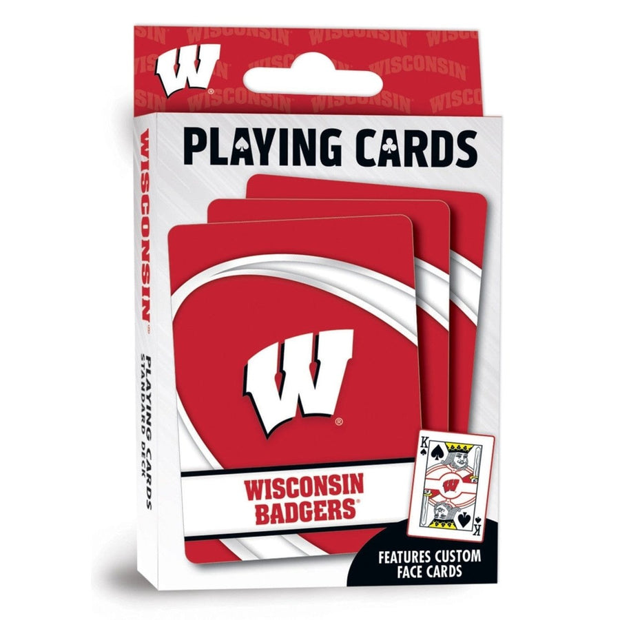 Wisconsin Badgers Playing Cards 54 Card Deck Officially Licensed NCAA Team Cards Image 1