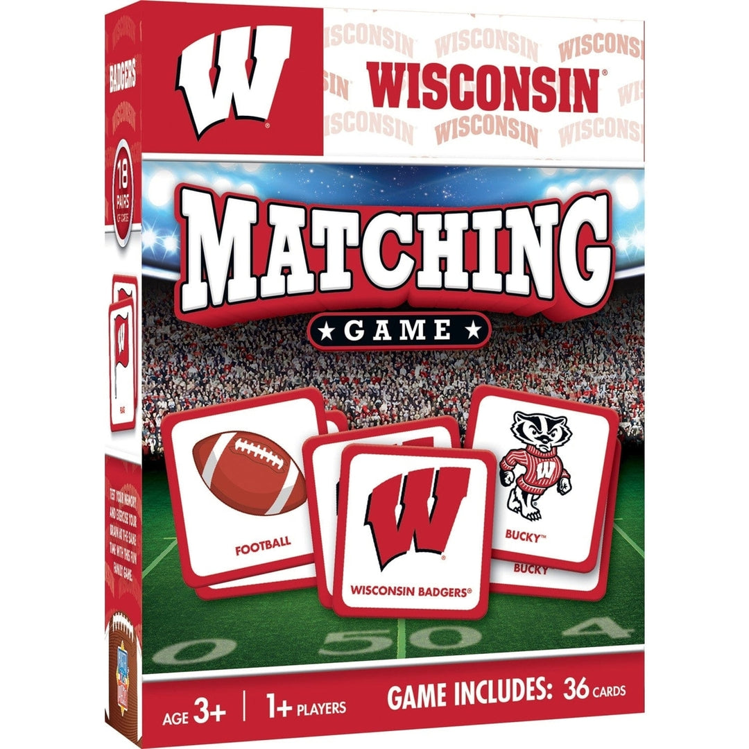 Wisconsin Badgers Matching Game Image 1