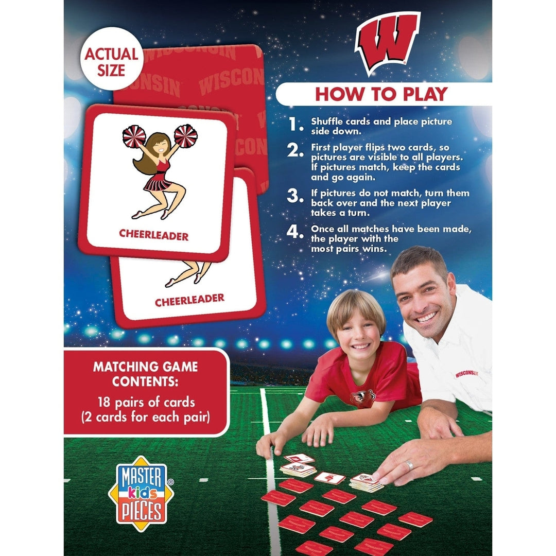 Wisconsin Badgers Matching Game Image 3