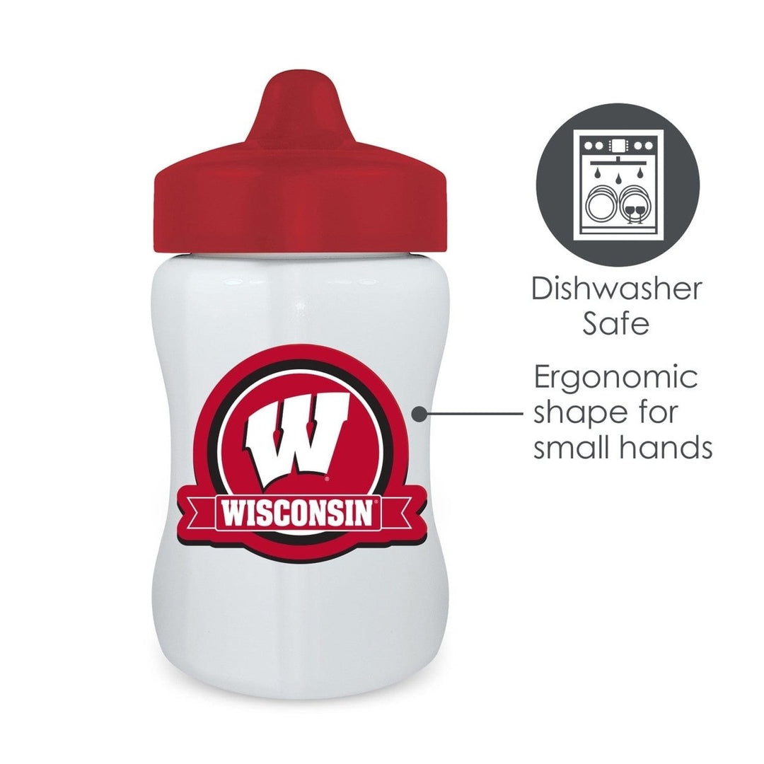 Wisconsin Badgers Sippy Cup BPA-free Shatterproof Toddler Cup 9 oz Unisex Image 4