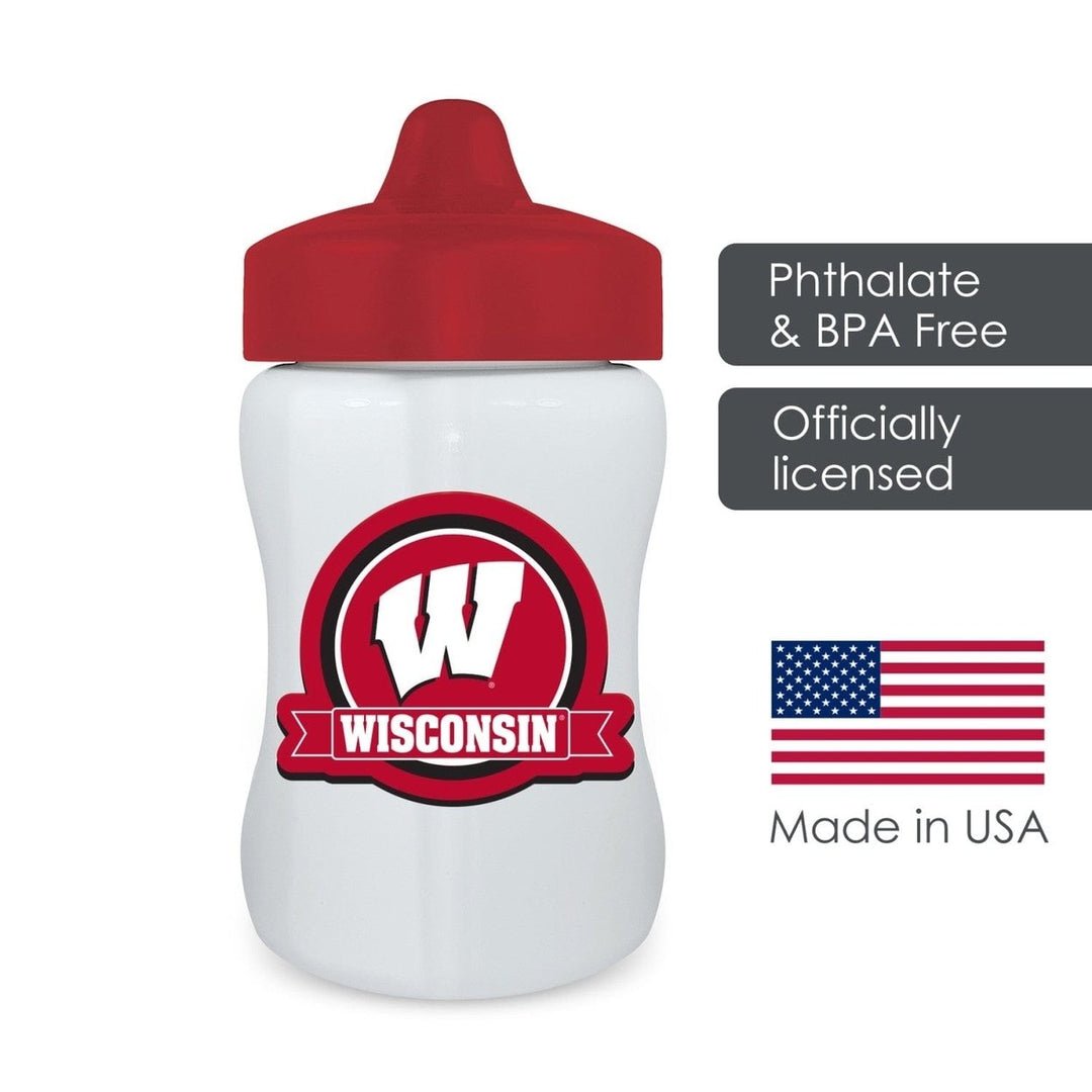 Wisconsin Badgers Sippy Cup BPA-free Shatterproof Toddler Cup 9 oz Unisex Image 4