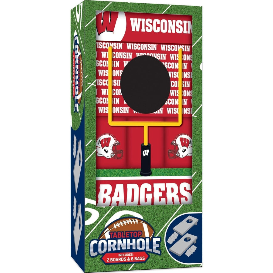 Wisconsin Badgers - NCAA Tabletop Cornhole Image 1