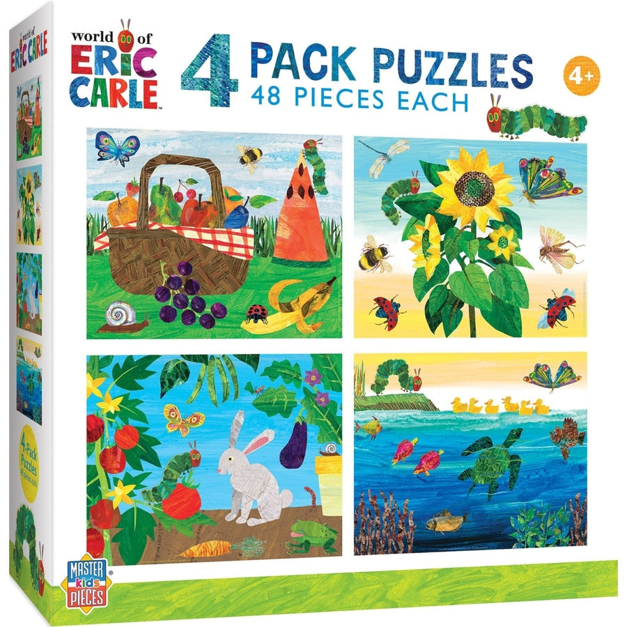 Eric Carle 100 Piece Jigsaw Puzzle 4-Pack Childrens Fun Learning Games Image 1