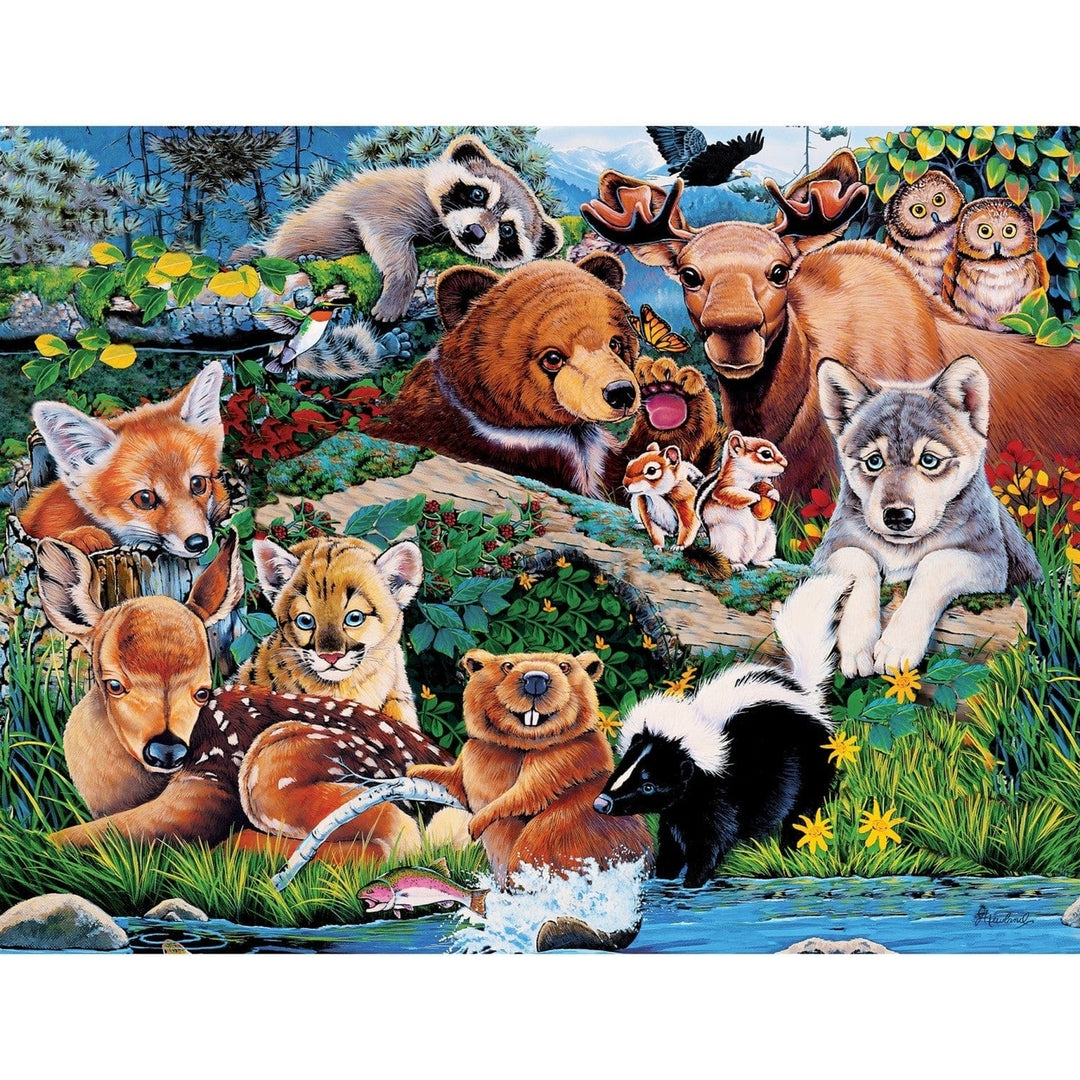 MasterPieces Forest Friends 100 Piece Jigsaw Puzzle 15x11.5 inches Ages 6+ Image 2