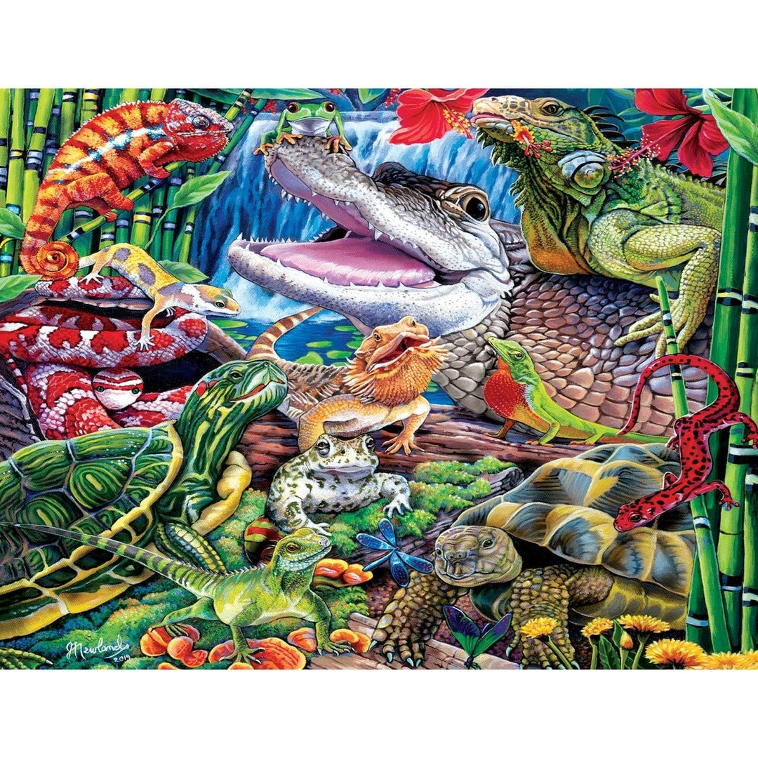 World of Animals Reptile Friends 100 Piece Jigsaw Puzzle 15x11.5 Kids Age 6+ Image 2