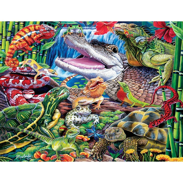 World of Animals Reptile Friends 100 Piece Jigsaw Puzzle 15x11.5 Kids Age 6+ Image 2