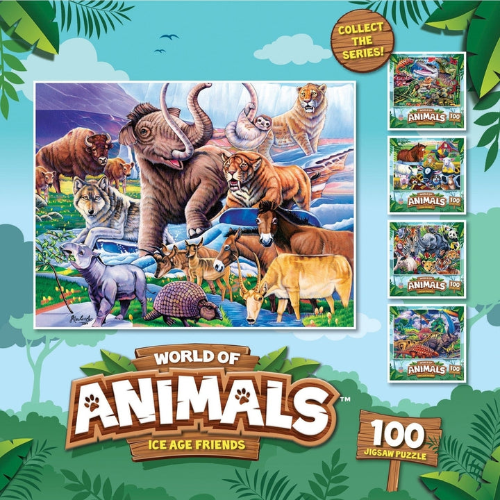 MasterPieces Ice Age Friends 100 Piece Jigsaw Puzzle 15x11.5 inches for Ages 6+ Image 3