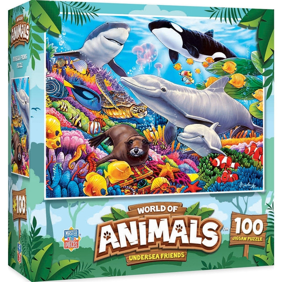 MasterPieces Undersea Friends 100 Piece Jigsaw Puzzle 15x11.5 inches Ages 6+ Image 1