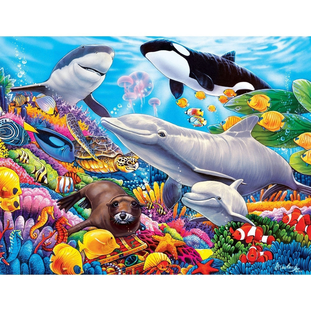 MasterPieces Undersea Friends 100 Piece Jigsaw Puzzle 15x11.5 inches Ages 6+ Image 2